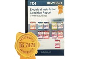 KEWTECK Kewtech TC4 - AMENDMENT 3 COMPLIANT Electrical Installation Condition Report For Supplies Greater than 100A Book, Contains 7 Certificates (6 Pages Per Certificate), With Copies For Customer & Contractor Use, Must Be Used With TC5 or TC6 And Optional TC7