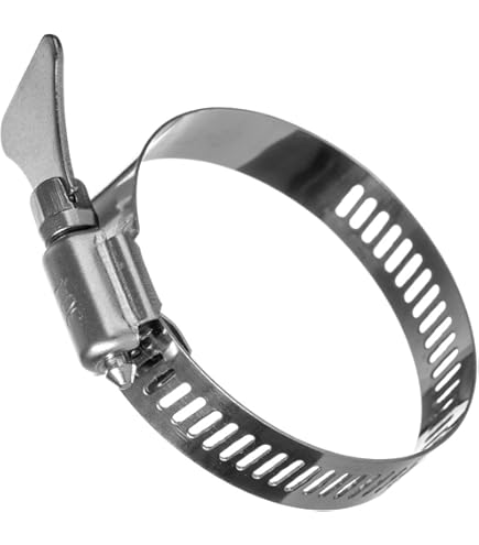 EesTeck Lot De 4 Colliers De Serrage Réglables De 6,3 Cm En Acier Inoxydable 304 Pour Conduits D'air