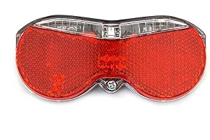 Vincita Rear Carrier Light 3 Super Bright Red LED, Quick-Release with Batteries for Bicycles & Bikes