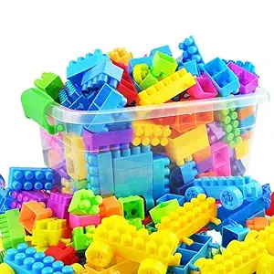 PULSBERY Building Blocks for Kids, Blocks for Kids, Puzzles Games 200 Pcs Bricks Toys Sets with Wheel, Block Game, Blocks, Educational Toys for Kids and Children for 3 - 5 Years, Building Set.