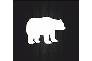 AKACHAFACTORY Grizzly Bear Beer Bear Decal Sticker Car Bike Silhouette R1