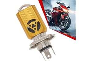 SageSunny H4 HS1 LED moto lampadina, anabbaglianti e abbaglianti AC/DC 8-80V, bianco 6000K con lente proiettore per illuminazione di moto, auto, ATV o scooter - 35W 3500lm - 18 mesi di garanzia