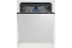 Beko BDIN38440 Einbau-Geschirrspüler 60 cm vollintegriert, für 14 Maßgedecke, 3 Spülebenen, 5 Temperaturen, Schnell+, SteamGloss Trocknung, CornerIntense, TrayWash