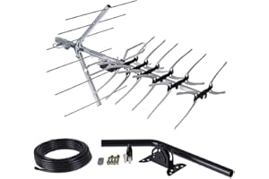 VIEWI SSL 36 Element TV Aerial KIT 4G & 5G Filtered Loft & Outdoor Digital TV Aerial for Digital HD TV With Full Kit High Performance