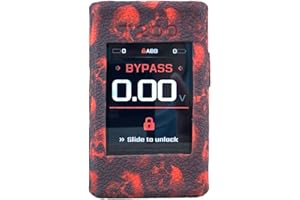 RUIYITECH Custodia protettiva in silicone per GeekVape T200 Aegis Touch Mod Kit (teschio rosso)