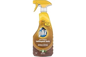 Pliz Soin Expert Nettoyant Bois - Nourrit, Nettoie et Protège les Surfaces en Bois - Senteur Aloe Vera - 100% Plastique Recyclé -1 Pistolet de 502ml