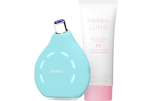 FOREO Set Blackheads Suck KIWI - Quita espinillas y puntos negros + limpiador facial LUNA Micro-Foam Cleanser 2.0 100 ml - Herramienta skincare - Succionador de puntos negros cara y nariz - Sin tiras