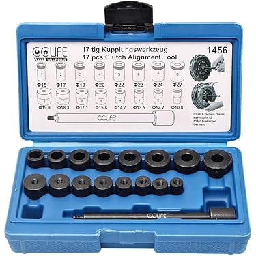 Kit Allineamento Frizione KATSU 17 Pezzi - Universale Per Auto, Con Adattatori 10.6-20mm