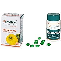 Himalaya Wellness Pure Herbs Vrikshamla Weight Wellness | Manages weight |- 60 Tablets and Himalaya Herbolax Tablets…