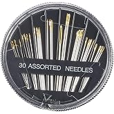 30 Pcs Hand Sewing Needles, Handmade Sewing Needles Set, Gold Tail Needles, General Purpose Hand Sewing Needles, Used for Var