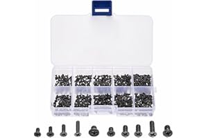 WMUVAZA PC Schrauben sortierten Set, 500 Stück Computer Schrauben Set, Personal Computer Schrauben & Standoffs Abstandshalter Set für Universal Motherboard PC-Gehäuse PC-Motherboard Lüfter