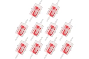 STEEIRO 10 Pcs Universal Diesel Inline Fuel Filter, Car Parts Large Inline Fuel Filters for 6mm & 8mm Pipe Hose