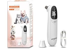 Nybhyjka Termómetros Para Mascotas Para Perros,Mide La Temperatura Oído Perro En 1 Segundo,Termómetros Para Gatos,Oído,Rango Medición 32-42,9 Grados,Termómetro Digital Para Mascotas Para Dueños Animal