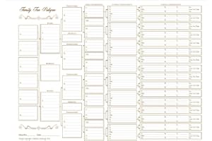 MAXBAL 6 Generation Pedigree Chart - A3 (4 Pack) - Brown