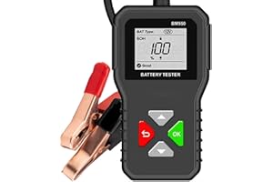 XINXINPHI BM550 Testeur Batterie AUTO 6V 12V 24V, 100-2000 CCA 2-200Ah Testeur Alternateur Automobile, Système Détection Charge Voiture,Analyseur Batterie Numérique pour Voiture Camion Moto ATV SUV Bateau Yacht