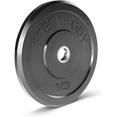 Steelbody Olympic Rubber Bumper Weight Plate - 10 lb. / 25 lb. / 35 lb. / 45 lb. Workout Weights