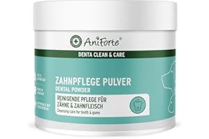 AniForte Denta Clean & Care Zahnpflege Pulver für Hunde & Katzen 300g – effektive & natürliche Zahnreinigung, gegen Mundgeruch, Zahnsteinentferner für Mundhygiene