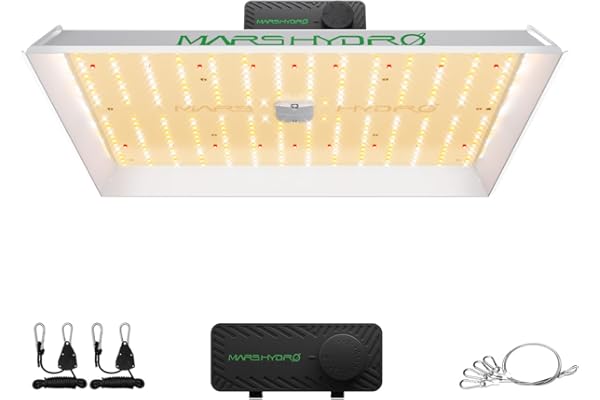 MARS HYDRO Lampe de croissance LED TS 1000 3X3ft à spectre complet pour plantes d'intérieur - Toutes nouvelles lampe de croissance LED à intensité variable avec fonction de connexion en chaîne pour