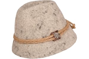 Faustmann Hüte & Mützen Trachten - Hut 030 - URTIROLER SEPPL - graumarmoriert, anthrazit