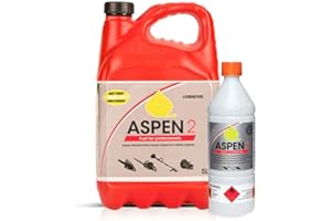 HEWINS Aspen 2 Takt Gemisch Sonderkraftstoff Alkylat Benzin ist mit einem biologisch abbaubaren 2 Takt Öl gemischt 5 Liter