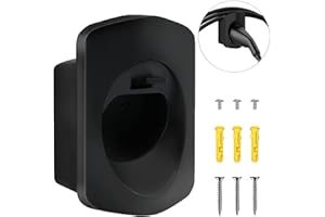 JULIK Typ 2 Wandhalterung Ladekabel Halterung Wallbox Kabelhalterung Ladekabel Halter Kabelhalter Typ 2 Steckerhalter Kabel Wandhalterung Kompatibel mit Allen EU-Normen Typ 2 Ladekabeln (Black)