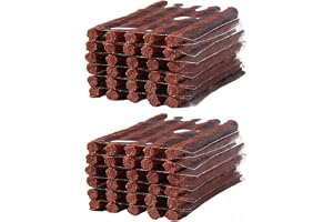 60 stycken däck reparationsremsor, 100 mm x 6 mm däckreparation slanglös däckreparation propp däckreparationssats verktyg rep