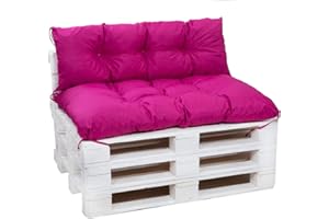 GENERIC Palettenkissen Outdoor - palettenkissen wasserdicht 120x80+120x40cm -palettenkissen Set (Rosa)