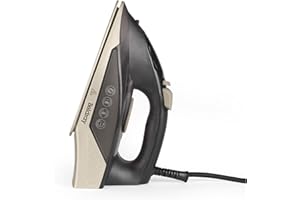 Beldray BEL01848VDE Plancha de vapor - 2000 W, tradicional y compacta, suela cerámica, 230 ml, rociado, chorro de vapor de 100 g/min, temperatura ajustable, antigoteo, cable de alimentación de 1,9 m