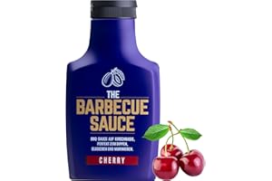 ‎THE BARBECUE SAUCE ORIGINAL REZEPTUR CHERRY BBQ & Grillsauce auf Kirschbasis - 390g - THE BARBECUE SAUCE "CHERRY" - Die beste Kirschglasur für Spareribs, Chicken Wings und Hähnchen. Echter Kirschsaft statt künstlicher Aromen.