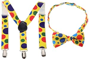jojofuny Lot de 2 sangles pour enfants - Pour anniversaire, mariage, Noël, clown - Pour cosplay