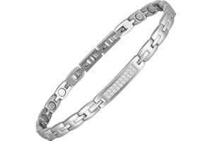 EnerCoppeX Stainless Steel Anklet, Magnetic Ladies Anklet, Carry a Link that is VeryEasy to Install, No Need to Worry About the Length of the Anklet. Contains Gift Bag