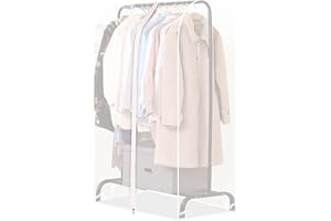 Newaner Funda Perchero Translúcido 110cm, Ropa Colgar Armario con Cremallera, Almacenaje para a Prueba de Humedad del Polvo, Percheros no Incluida