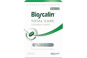Bioscalin TOTAL•CARE Integratore Alimentare con Attivi Naturali, per Capelli, Cute e Unghie più Forti, per Donna e Uomo, Senza Glutine, 30 Compresse