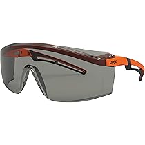 Occhiali Protettivi Uvex Super F OTG Lenti PC Incolore Protezione UV 400 NF EN 1