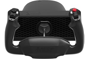 HONEYCOMB AERONAUTICAL Honeycomb Alpha LITE – Yoke compact pour simulation de vol, rotation 180°, boutons programmables, axe en acier robuste, design clair idéal pour débutants, compatible MSFS 20/24