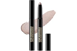 LYSDEFEU Fard a Paupiere Paillette Crayon, Perles de Champagne Shimmer Cream Eyeshadow Stick, Marron Pailleté Paupières, Longue Durée Imperméable, Ombre à Paupières Facile à Glider, Cadeau pour Les Femmes-09