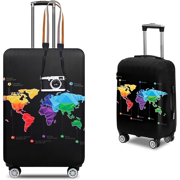 NUZAMAS Kofferschutzhülle 18-20 Zoll - Elastische Schutzhülle Für Reisekoffer