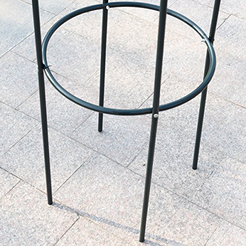 Rosensäule Rankhilfe Rosenturm Rankgitter Pergola Obelisk Metall Rosenbogen Säulenform 190cm - 8