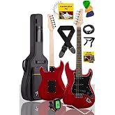 Midex RPH-30RD G&uuml;l Klavye Strat Kasa SSS Elektro Gitar Seti