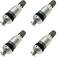 4 Pcs Tire Pressure Monitoring System, Tpms Sensor, Tire Pressure Sensor, Valve Stem Replacement Kit with Four Sensors, Valve Stems Replacements, Applicable to BMW, Porsche, ect