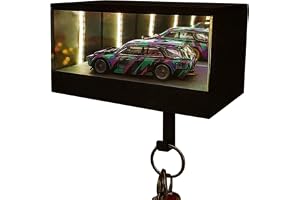FARYODI Infinity Garage nyckelhängare med LED, 3D-tunnel ljuseffekt vägghållare för bilnyckel upplyst nyckel organisatör hemd