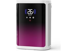 COSMARTAIR Dehumidifiers for Home, 2800ML Dehumidifiers for Drying Clothes with Ultra Quiet| Sleep Mode| 6/8/12H Timer & Full-Panel 7-Color Light, Bedroom Dehumidifier for Wardrobe, Basement, Garage, RV