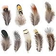 Ballinger 180pcs 9 Styled Natural Feathers Assorted Mixed Feathers for Jewelry and Dream Catcher Crafts