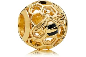 PANDOCCI 2018 Nouveau Printemps Honeybee Shine Perle 925 Argent DIY Convient pour Original Pandora Bracelets Charme Bijoux De Mode