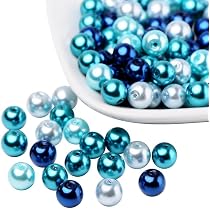 500 Perline In Vetro Crackle 6-6.5mm - Per Braccialetti Fai Da Te E Gioielli
