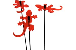 Sun Catcher Garden Decor , Colour:Fluorescent Red