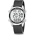 Pedometer Watch for Walking for Senior Non Bluetooth No App Required with Steps Calories Counter and LCD Large Numbers