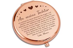 CoCoCherry Geschenk für Tochter, Taschenspiegel Tochter Geschenke von Mama, Geschenk Tochter, Mutter Tochter Geschenk, Geschenk zum 18 Geburtstag Mädchen