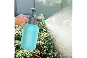 Taixinpower 2 Liter Multifunction Hand Pressure Garden Sprayer Water Pump Pressure Sprayers Home Cleaning Spray Bottle with Adjustable Nozzle, Blant Lawn Mist Sprayer (Blue)