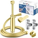 Xcel Home Quality Gold Brass Bidet Douche Set Muslim Shattaf Shower Head Hygiene Toilet Spray 1 Set Amazon Co Uk Diy Tools